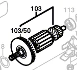 Induit BOSCH réf. 2 604 010 578